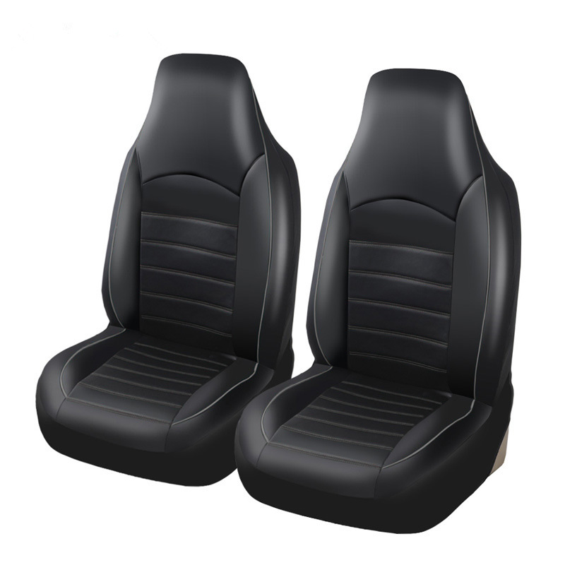 Professional Factory Four-season Universal 2 Pcs PU Leather Luxury Design Seat Covers Car,red Car Seats Cover