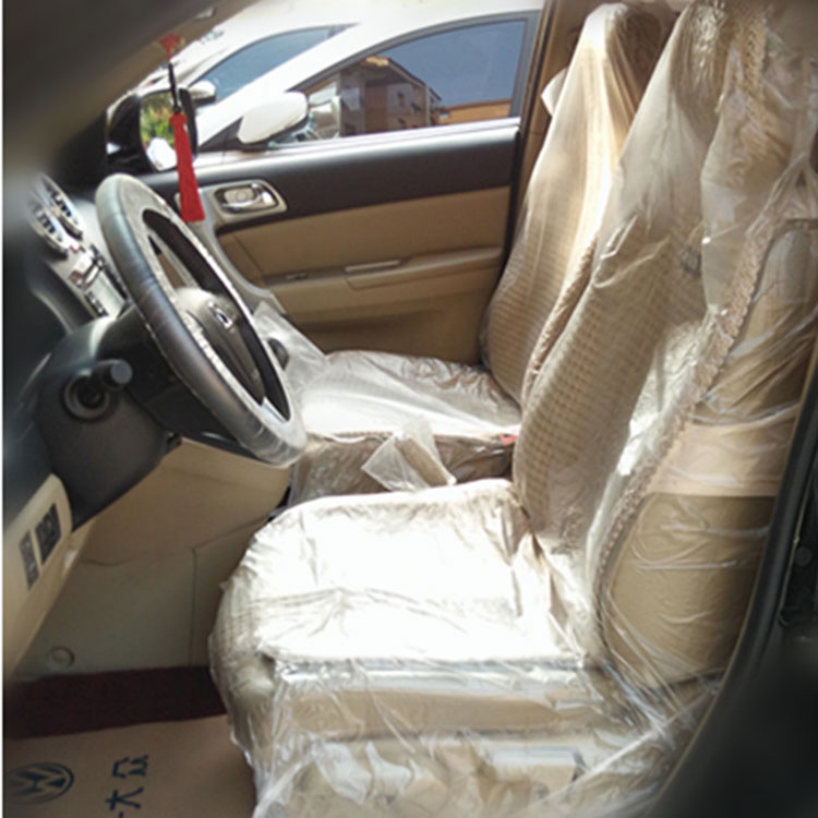 Universal Waterproof Car Interior Disposable Car Seat Cover Kit PE Plastic Film Cover 4 in 1/5 in 1 Repair Protective Sets