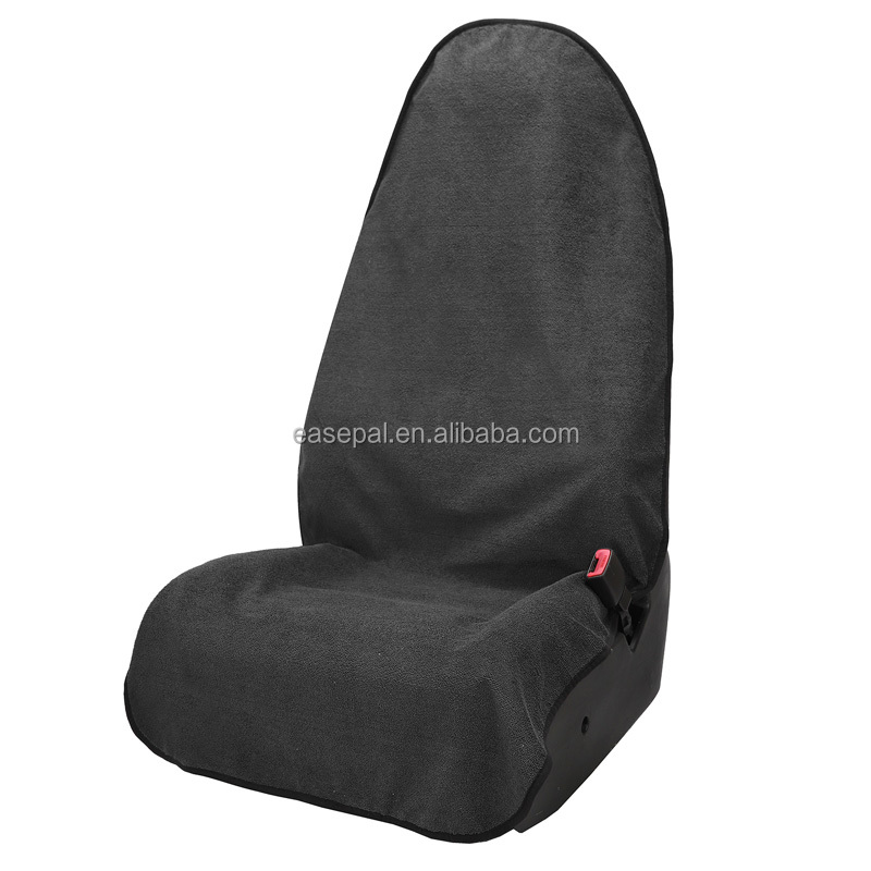 Grey Towel Seat Cover