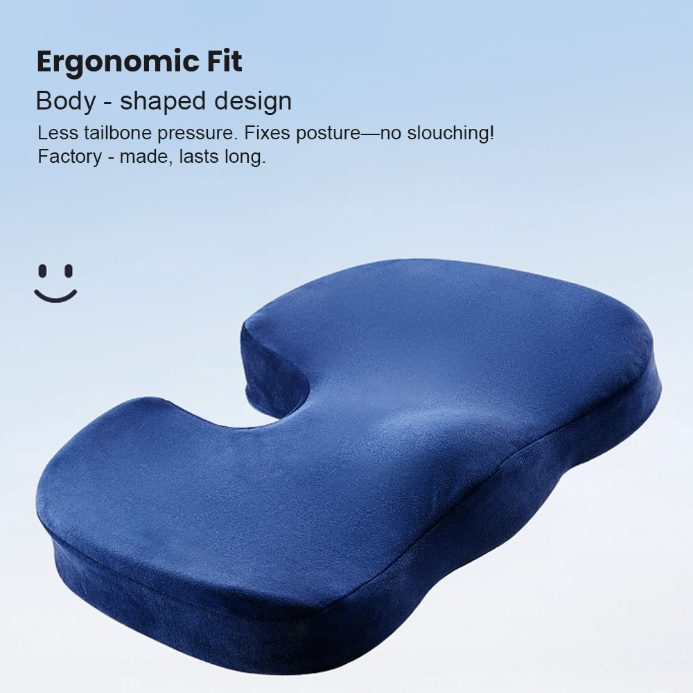 Custom Home Office Chair Cooling Gel Memory Foam Lumbar Pillows Non-Slip Seat Cushions Massage Removable Covers for Stadium Use