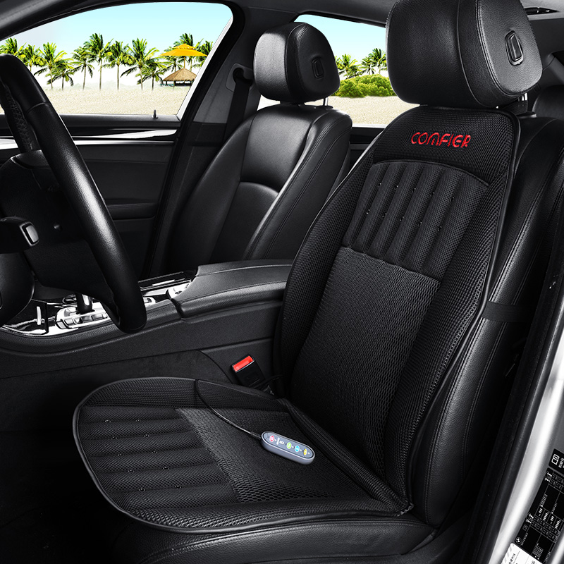 Intelligent Temperature Control Heated Ventilated Car Seat Fan Cushion With 3 Cooler Speed 2 Levels Heating