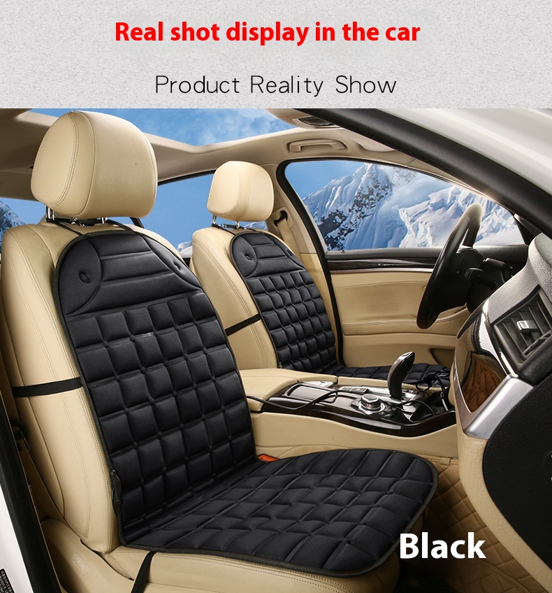 Universal 12V Car Electric Heating Seat Cushion Winter Car Heating Cushion Electric Square Seat Pillow for Cars
