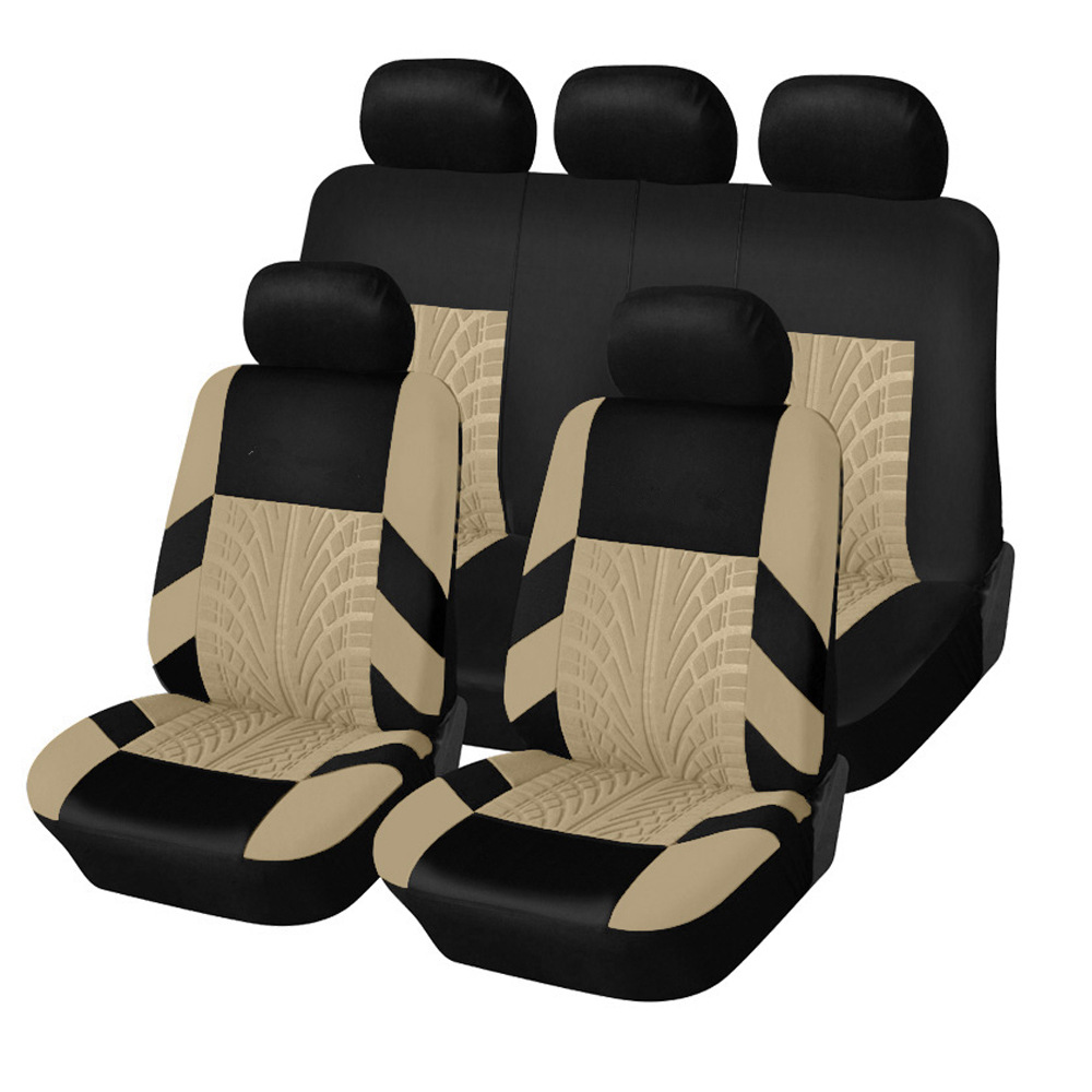 Hot Sale 100% Polyester Wear-resistant And Non-slip 7 Seater Summer Cooling Full Set Car Seat Covers