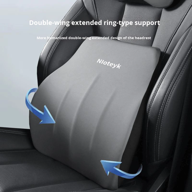 2026New Factory Customization Available Car Lumbar Support Cushion For Driving Seat Backrest Fitment Memory Foam Filled Pillow