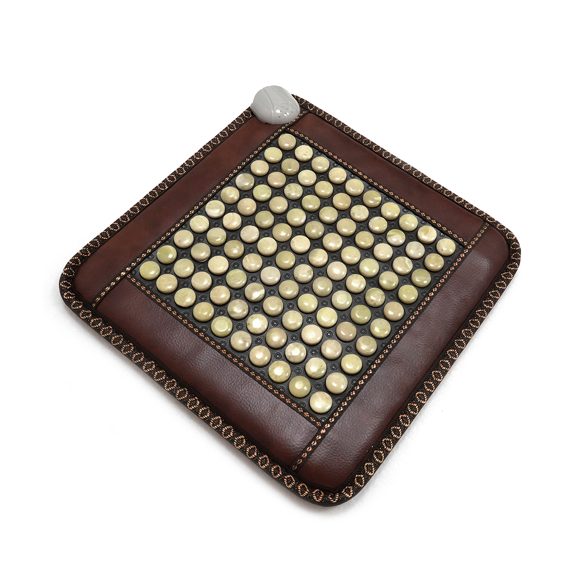 Healthymate 45*45cm Massage Therapy Seat Cushion Lights Tourmaline Heating Chair Pad for Home Office Use Wholesale Korea