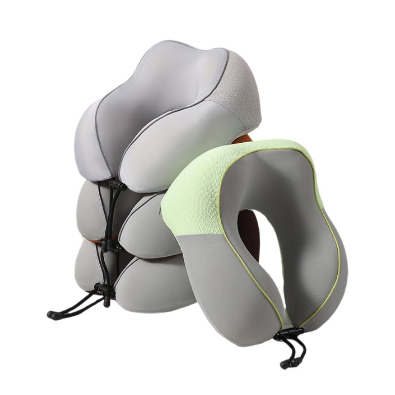 Customization Portable Slow Rebound Memory Foam U-shaped Pillow Ergonomic Breathable Soft Neck Support Travel Wrap Pillow