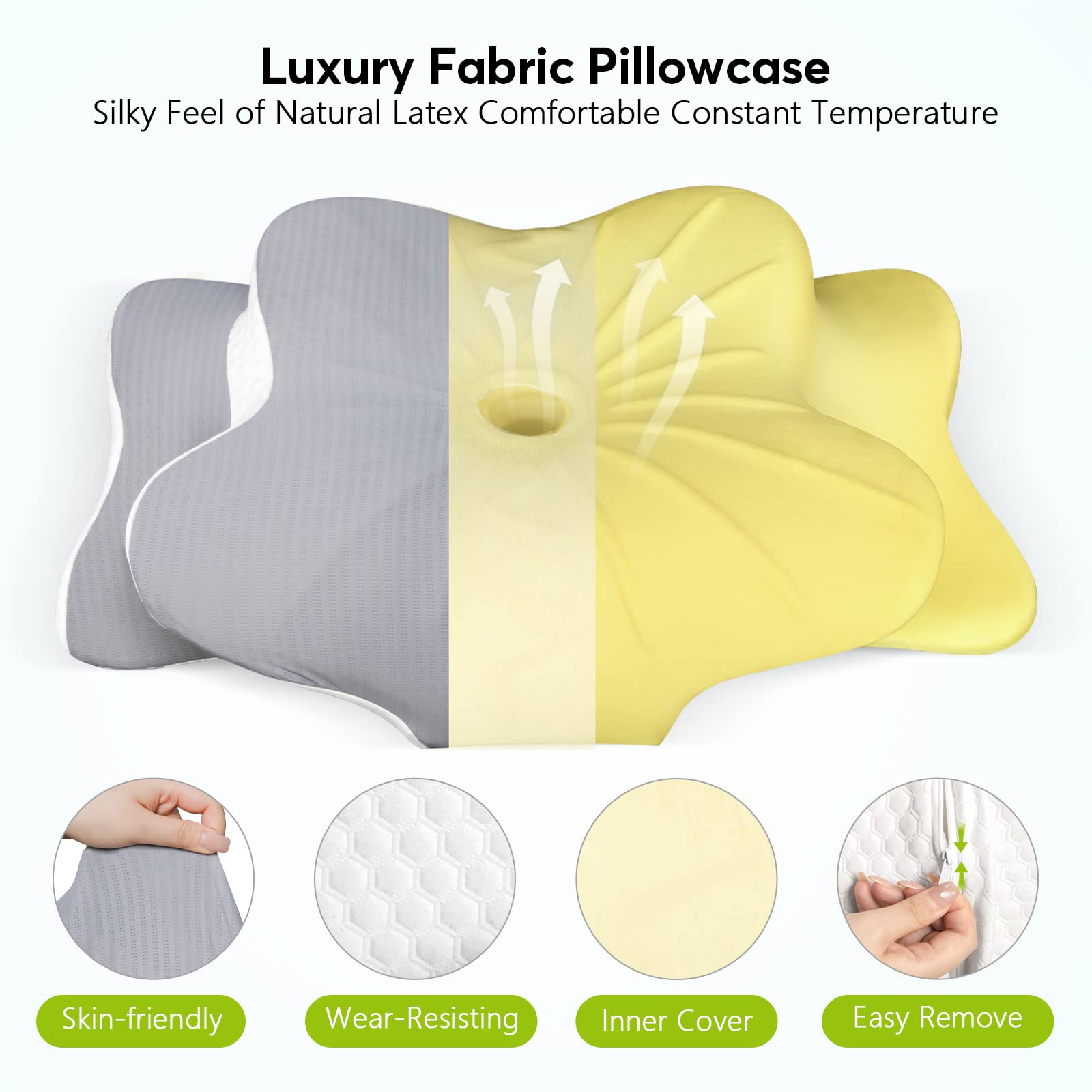 Custom LOGO Classic Bed Cervical Orthopedic Neck Rest Memory Foam Pillow Orthopedic Coccyx Contour Pillow