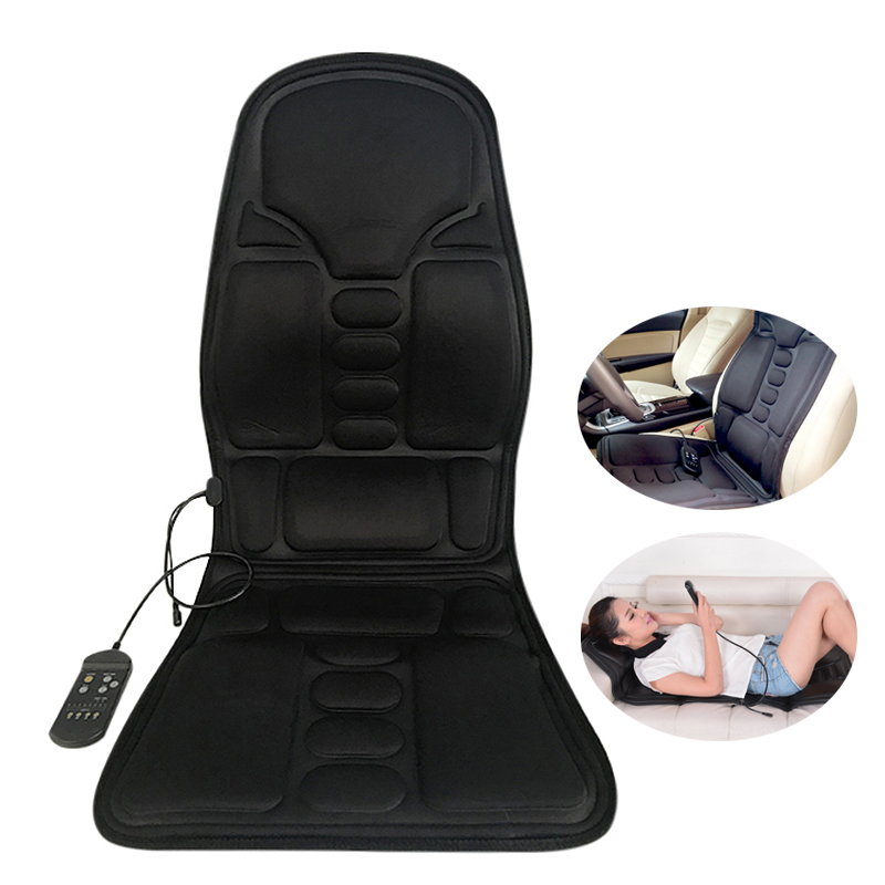 Vibration Back Massager With Heat Massage Seat Cushion With 8 Vibrating Modes3 Heat Levels Massage Chair Pad