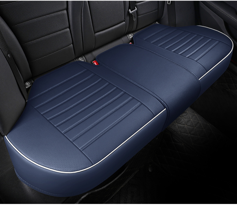 1 Pcs Perforated Leather Car Seat Cover For 5 Seat Front Rear Autom Universal Seats Protector Cushion All-Season Breathable