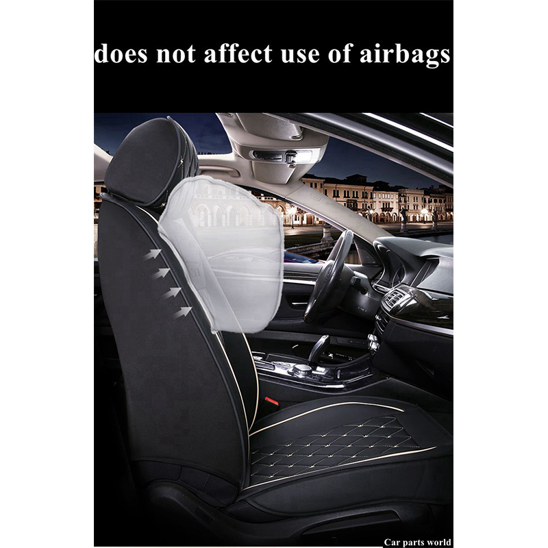 3D Seats Car Covers Automobiles Seat Covers Protector PU Leather Front and Rear Full Set Universal Car Seat Cover