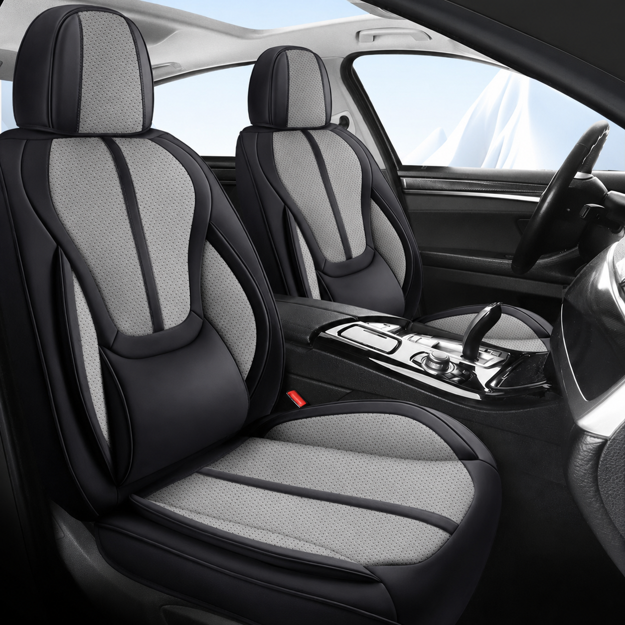 Cross-border Car Seat Cushion Made Napa Leather Cotton Suitable for All Four Seasons Offering Comfortable Car Seat Cover