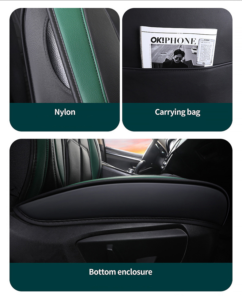 Hot Selling Luxury Leather Full Set Four Season Universal Car Seat Cover Set