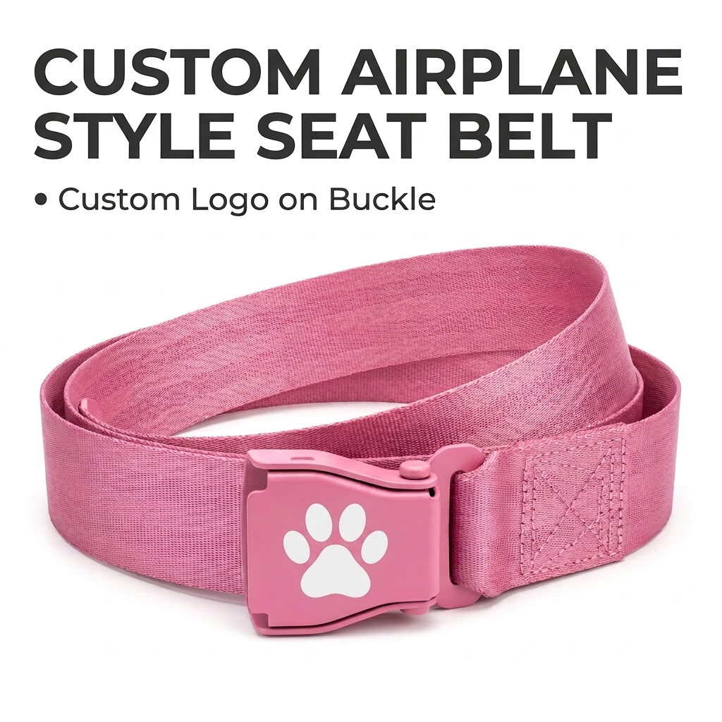 Custom Colorful Alloy Auto Lock Buckle Nylon Jacquard Logo Safety Belts For Aircraft Trucks Amusement Parks &amp; Racing