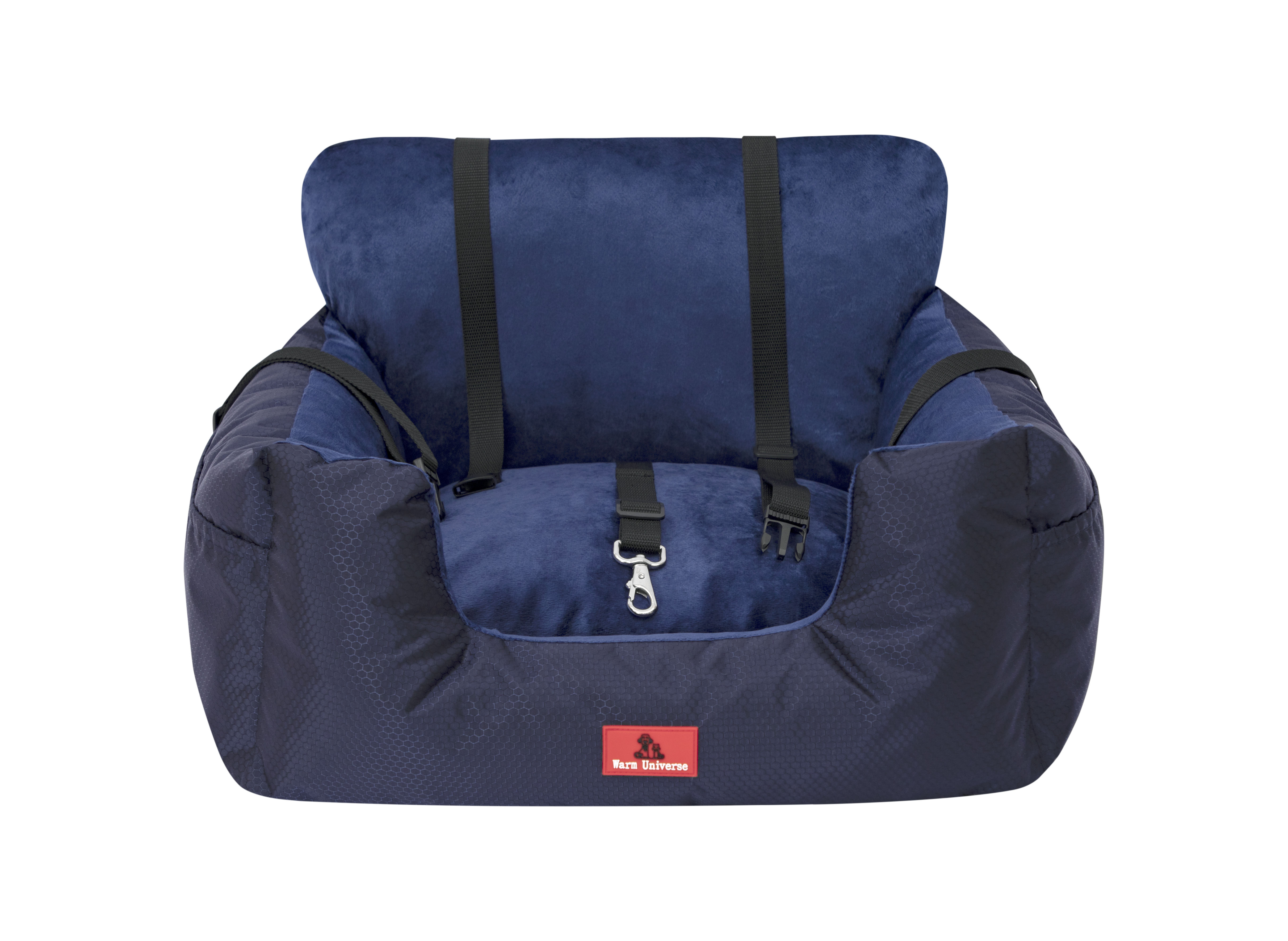 Pet Car Safety Seat Cushion Durable Waterproof Oxford Fabric Solid Square Memory Foam Removable Cover Dog Cat Car Seat