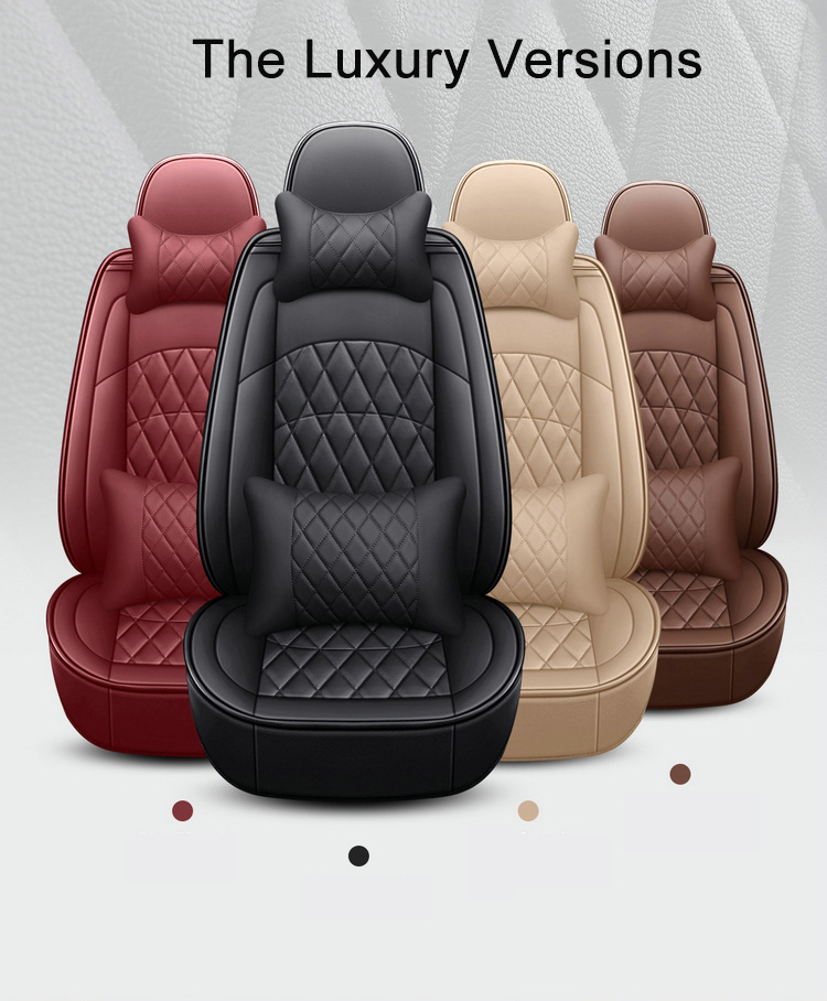 Waterproof 5D Leather Car Seat Cover Universal 5 Seats Protector Auto Seat Covers