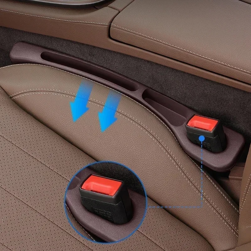 Car Seat Gap Filler Stuff Side Seam Universal PU Car Gap Filler Seat Gap Storage Organizer Car Interior Accessories W24-615