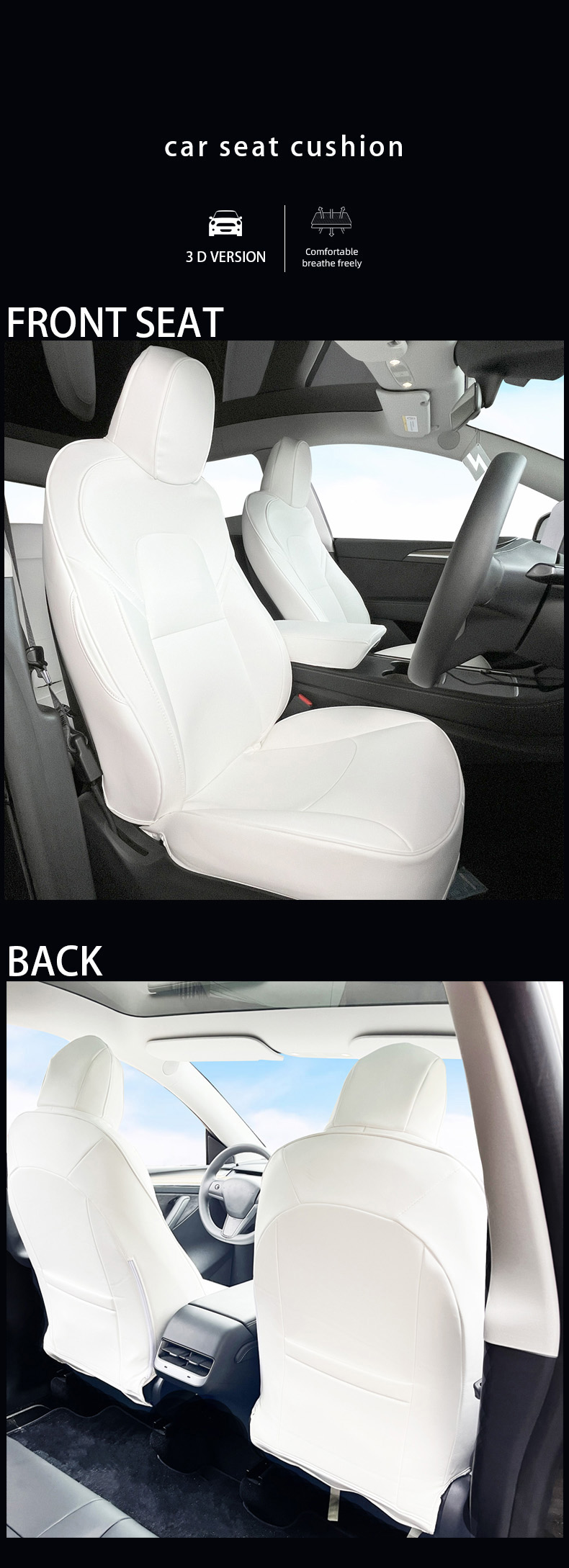Leather Seat Cover Front Showcase