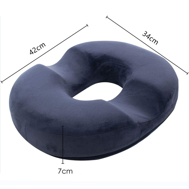 JY Custom Color Travel Memory Foam Seat Cushion Round Seat Cushion for Office Chair Pressure Relief Seat Cushion