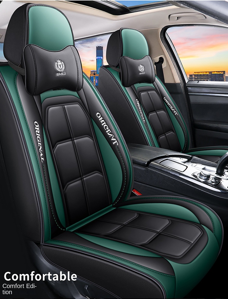 All-Car Ten-Piece Sports Full Set Leather Cover Fully Encircled Four Seasons Universal Wear-Resistant Dirt-Resistant Car Seat