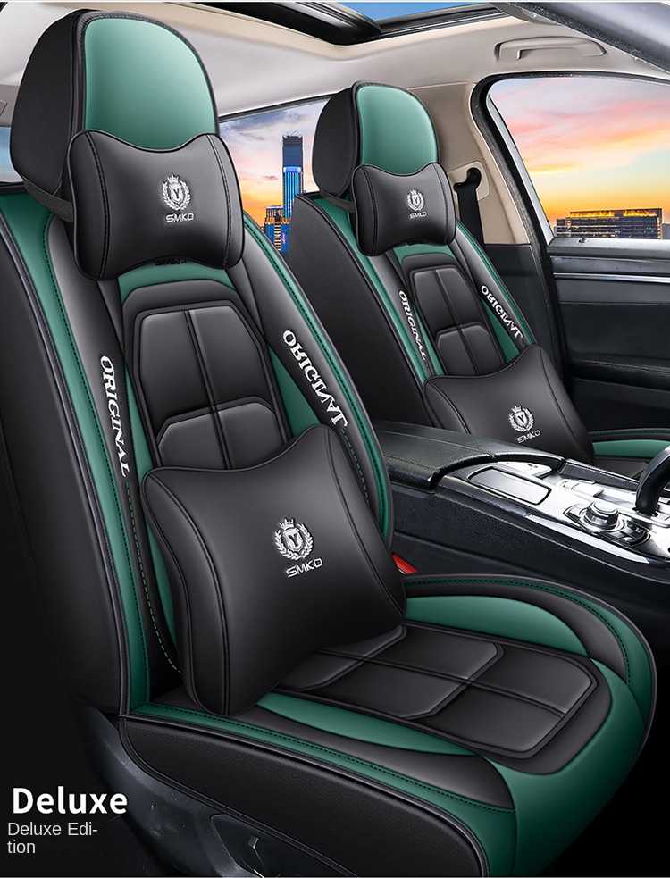 All-Car Ten-Piece Sports Full Set Leather Cover Fully Encircled Four Seasons Universal Wear-Resistant Dirt-Resistant Car Seat
