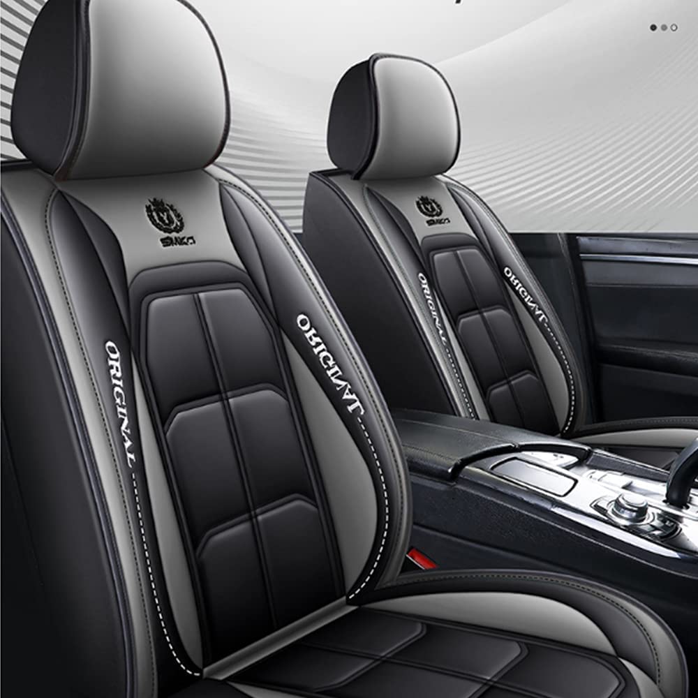 Muchkey Car Seat Covers Universal Car Interior Accessories Decoration Leather Sport Car Seat Cover Full Seat Cover Cushion