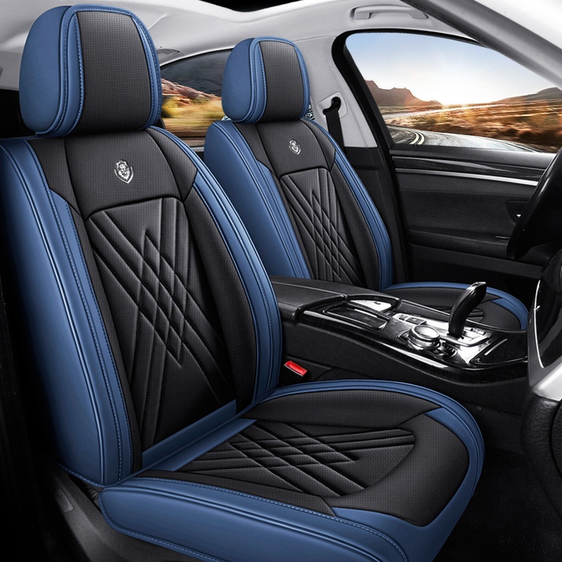 Good Quality Durable Car Interior Accessory Universal Sport Five Seater Leather Car Seat Cover Four Seasons Full Set