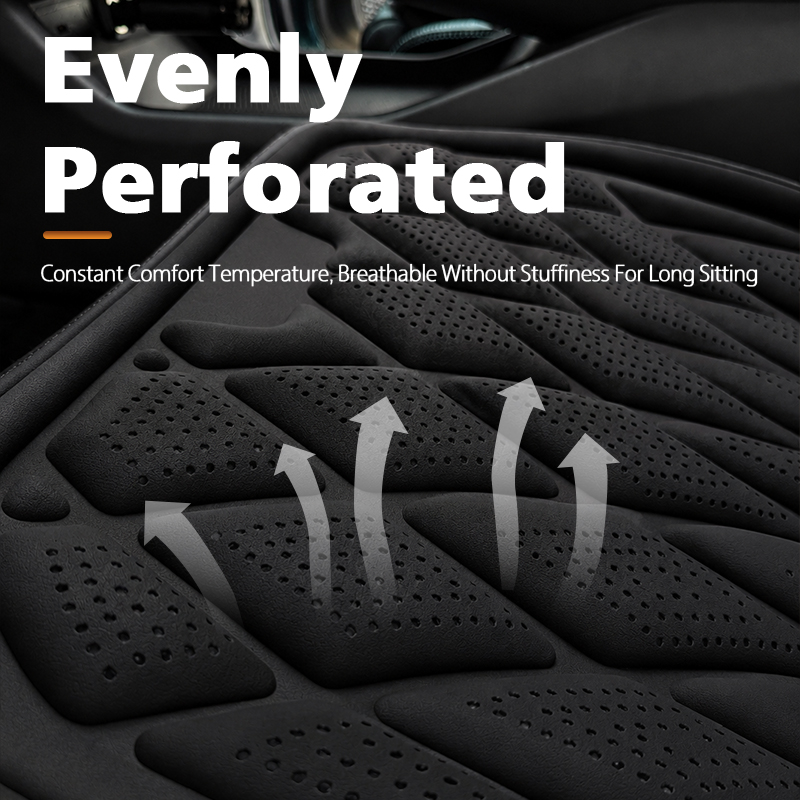 Custom Universal Ventilated Car Seat Foam Cushion Cover for All Car Seaweed Fiber Cotton Non slip Perforated Interior Set