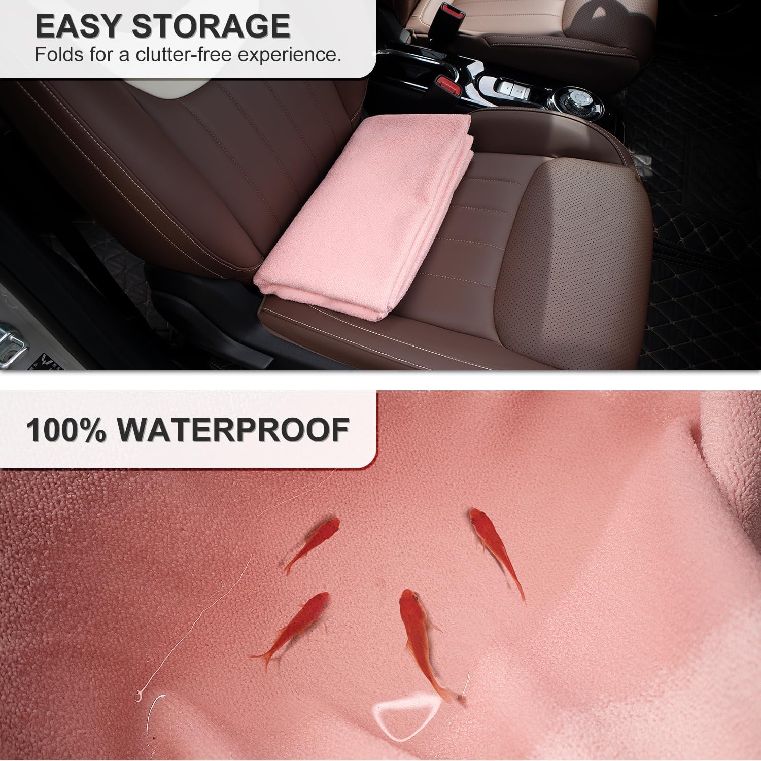 Waterproof Sweating Car Seat Cover for Outdoor, Universal Fit Non-Slip Seat Protector for Car SUV Truck, Machine Washable