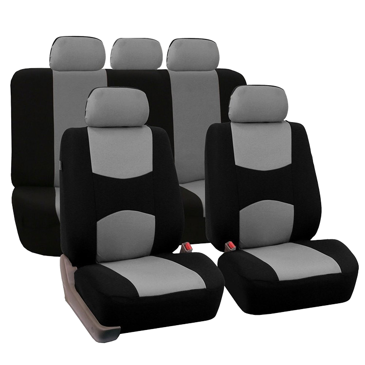 Universal Car Seat Covers Full Cover Fit Car Truck SUV Breathable Split Polyester Fabric