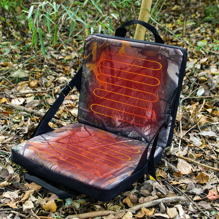 Mydays Tech Winter Warm Camouflage Design Adjustable Temperatures Hunting Heated Seat Cushion for Outdoor Activities