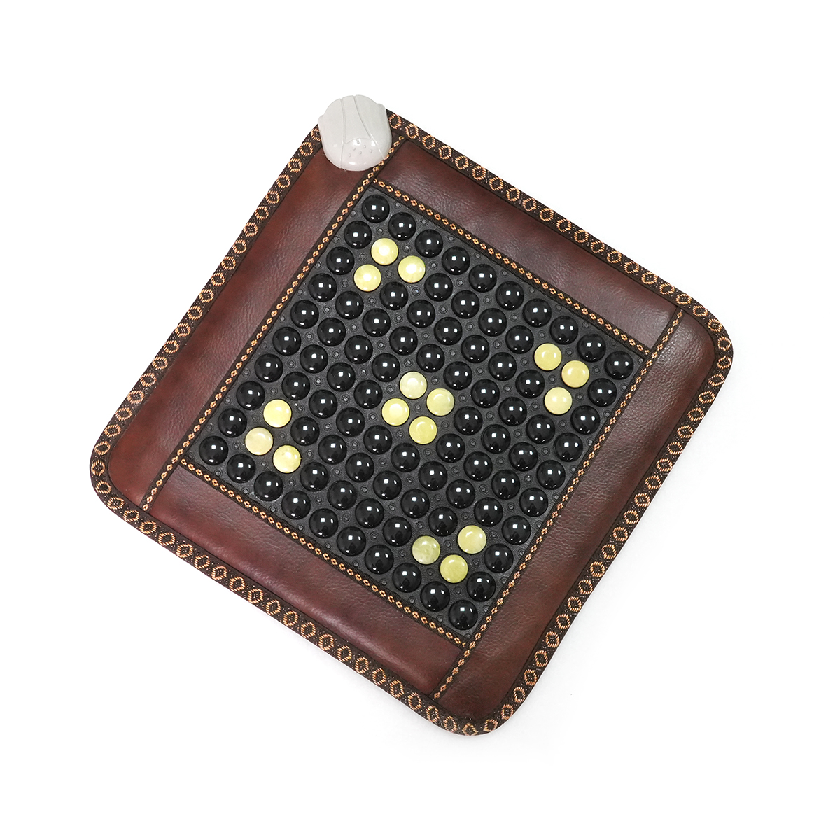 Healthymate 45*45cm Massage Therapy Seat Cushion Lights Tourmaline Heating Chair Pad for Home Office Use Wholesale Korea