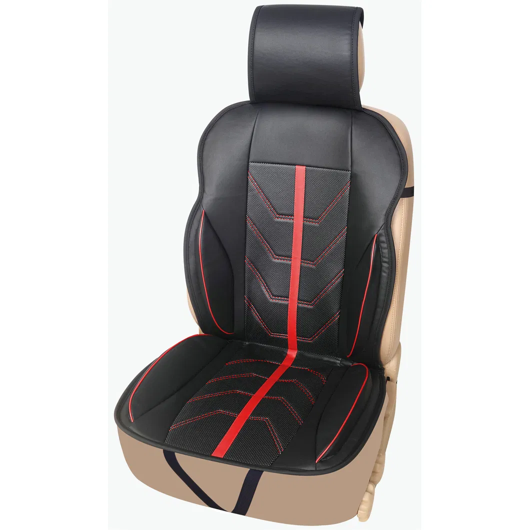 AG-C229 "Track" Perforated Synthetic Leather Car Seat Cushion Details