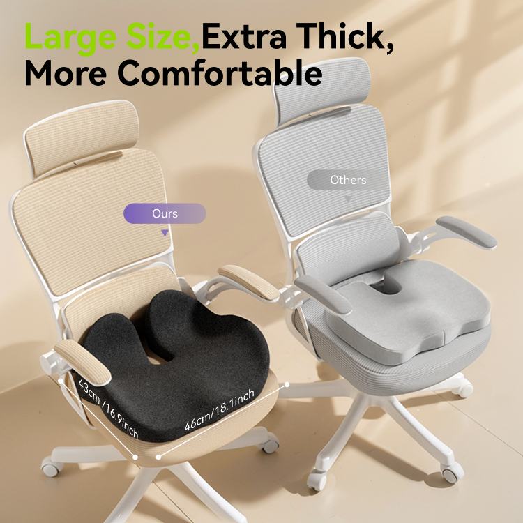 Hot-Selling Cross-Border Office Chair Cushions Car Memory Foam Waist Pads Woven Technics Sedentary Lumbar Pillows Seat Cushions