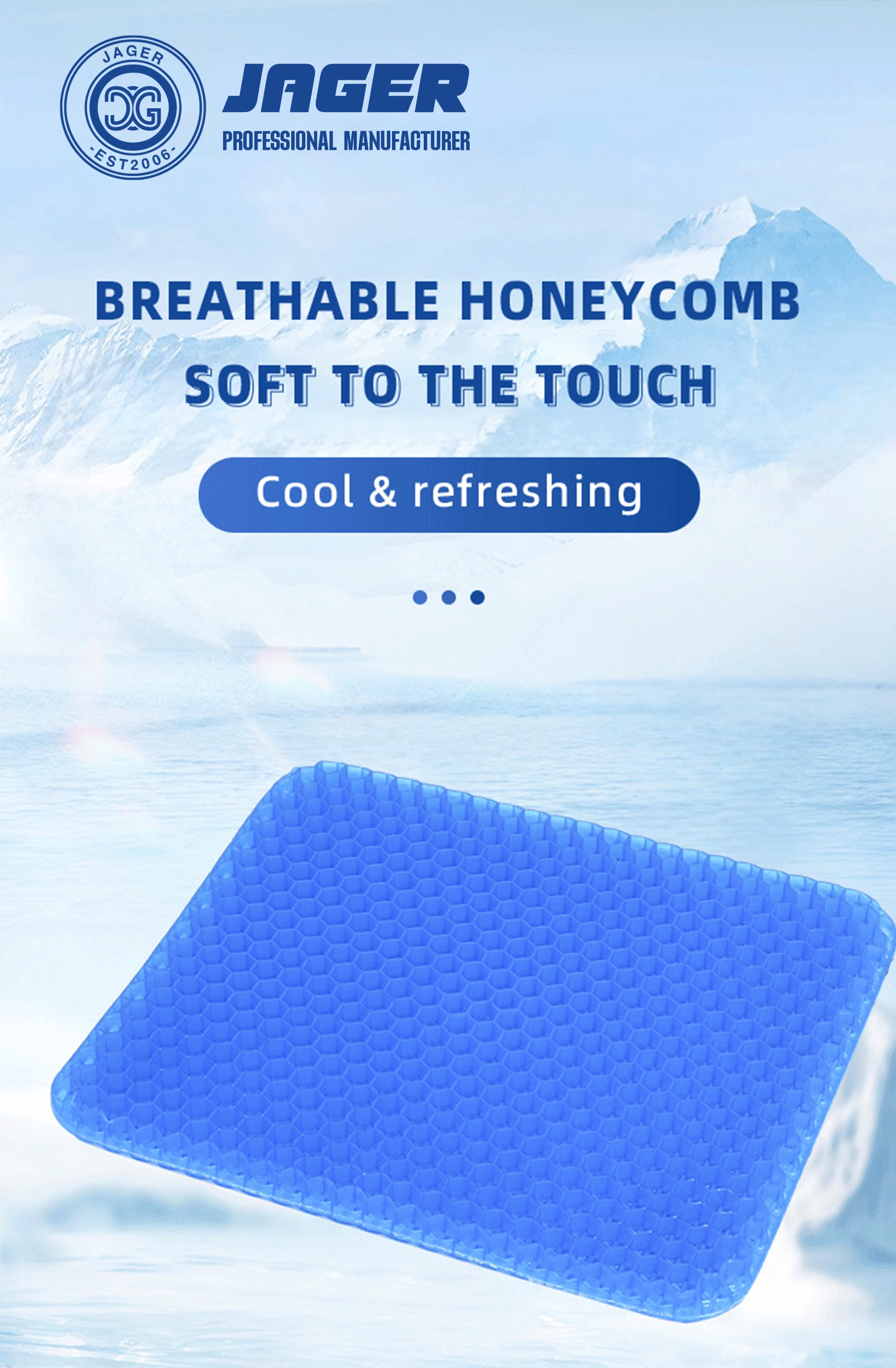 TPE Honeycomb Gel Folding Mat Detail 1