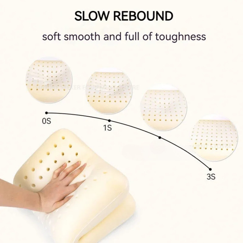 Large Portable Foldable Camping Memory Foam Pillow Ultra Soft Fade Resistant Removable Cover Neck Lumbar Support Travel Car