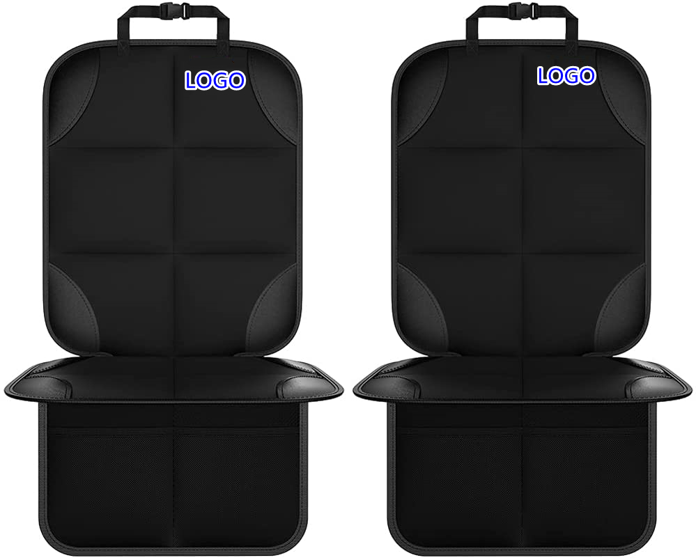 Car Seat Protector Protect Child Seats with Thickest Padding and Non-Slip Backing Mesh Pockets for Baby and Pet
