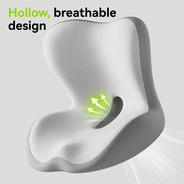 Customizable Orthopedic Office Chair Support Butt Cushion Lumbar Support Pillow Set Memory Foam Coccyx Pain Car Seat Cushion