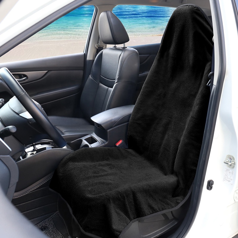 Non-slip Sweat Towel Front Car Seat Cover Custom Logo Universal Waterproof Towel Seat Covers