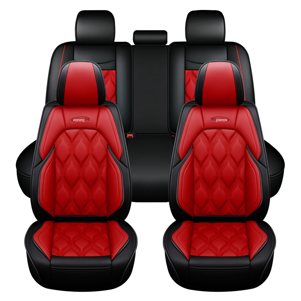 Muchkey Business Style Car Seat Protector Polyester Universal Car Seat Leather Cover Set Waterproof Universal Size Seat Cover