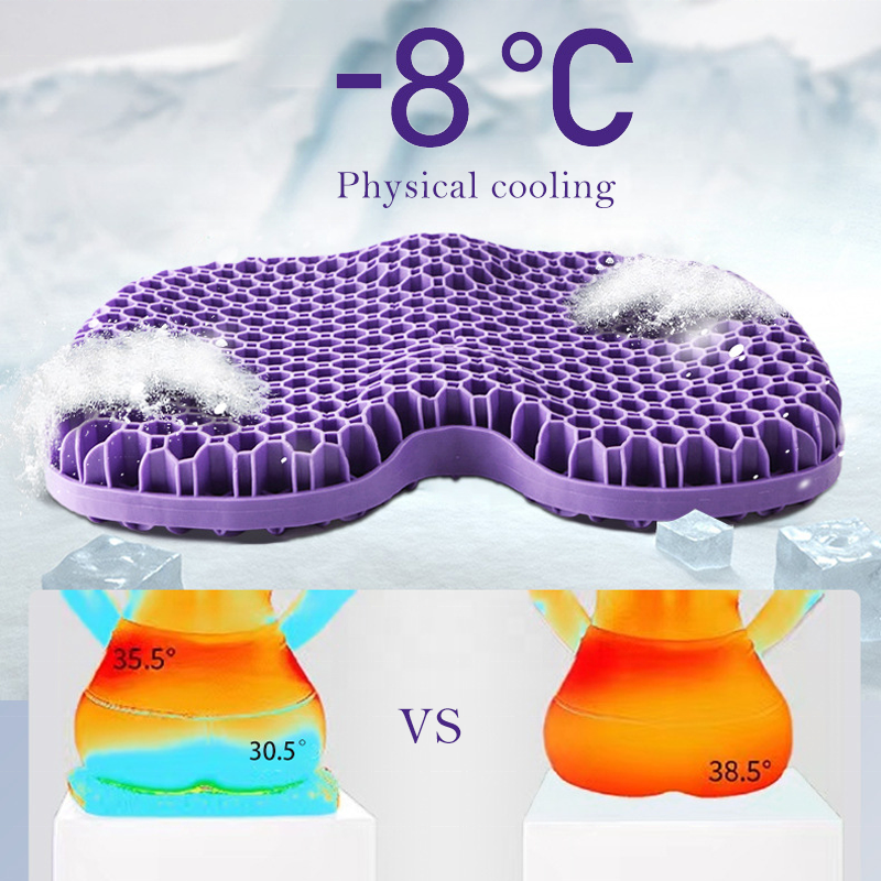 New Gel Seat Cushion With Enhanced Support Extra Large Office Chair Cushion For Sciatica Tailbone Pain Relief TPE Cushion