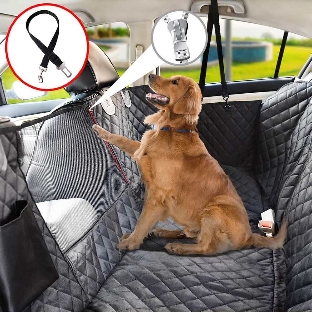 Waterproof Dog Hammock Scratch Resistant View Window Car Seat Cushion Full Set Feat All Cars Protector Pet Mat Car Seat Covers