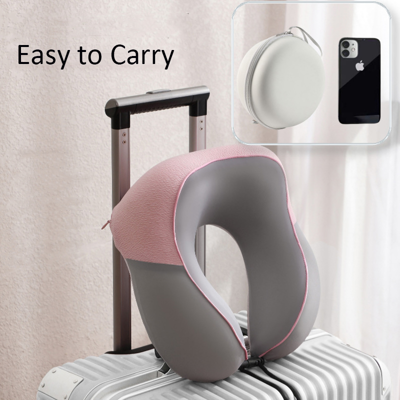 Customization Portable Slow Rebound Memory Foam U-shaped Pillow Ergonomic Breathable Soft Neck Support Travel Wrap Pillow