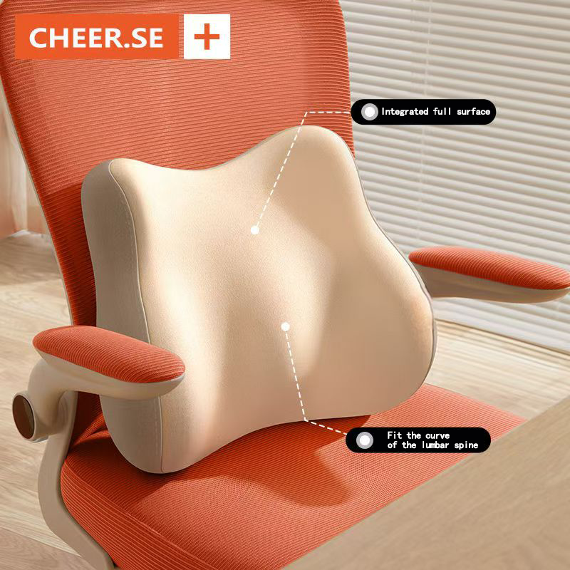 Lumbar Ergonomic Cushion Memory Foam Pillow Back Support Cushion