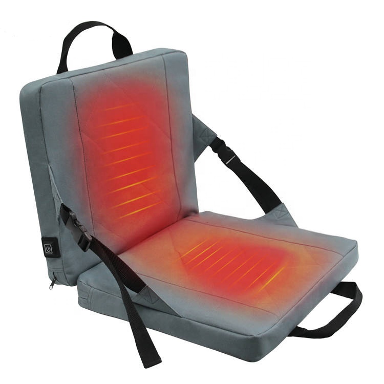 Stadium Camping Fishing Car Seat Cushion Heating USB Foldable Portable Rechargeable Heating Electric Heated Seat Cushion