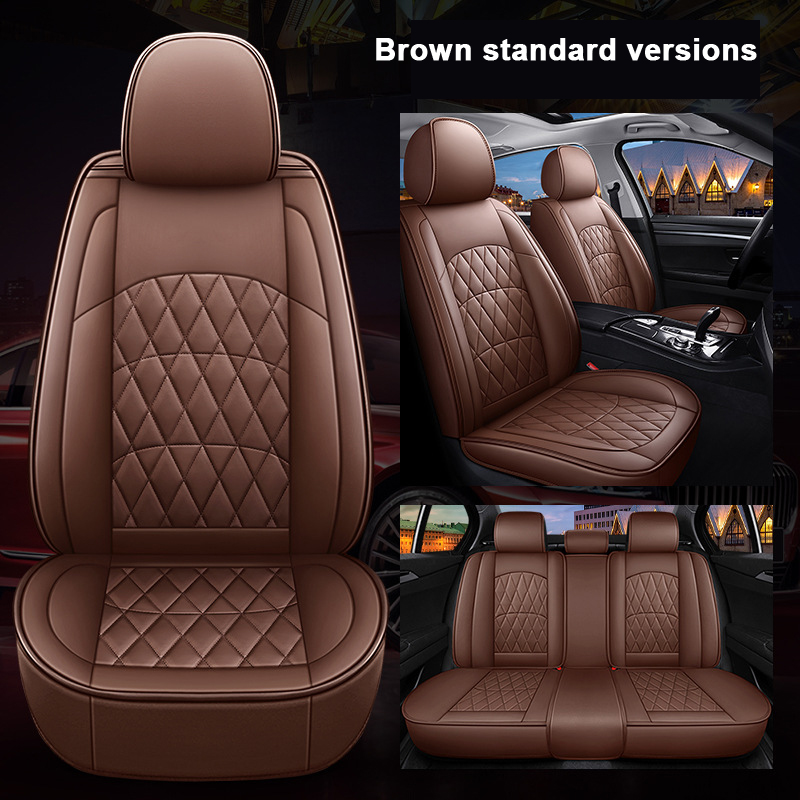 Factory Supply High Quality Waterproof 5D Leather Car Seat Cover Universal 5 Seats Protector Auto Seat Covers