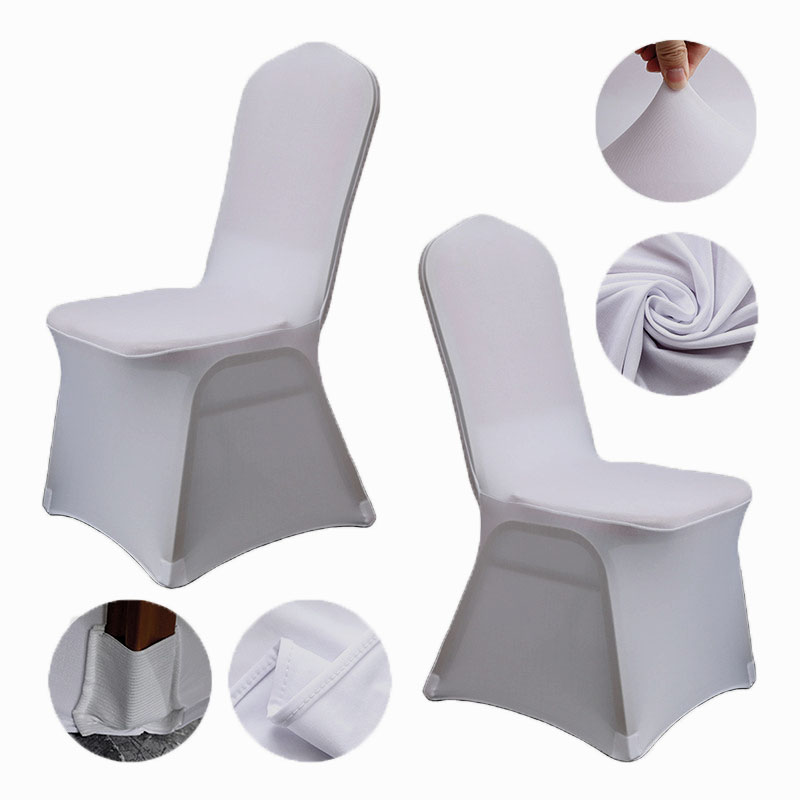 Easy-to Install Elastic Chair Stretch Spandex Chair Covers With Premium Strech Fabric For Wedding