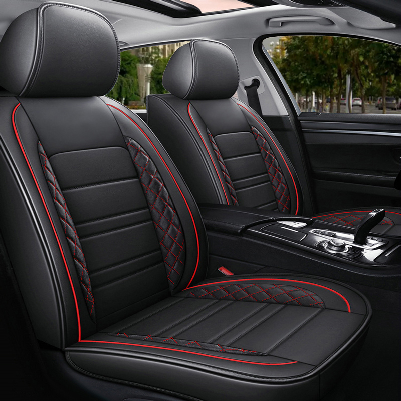 Factory Directly 100%Test Car Interior Accessories Universal Leather Car Seat Cover Full Set Seat Protector