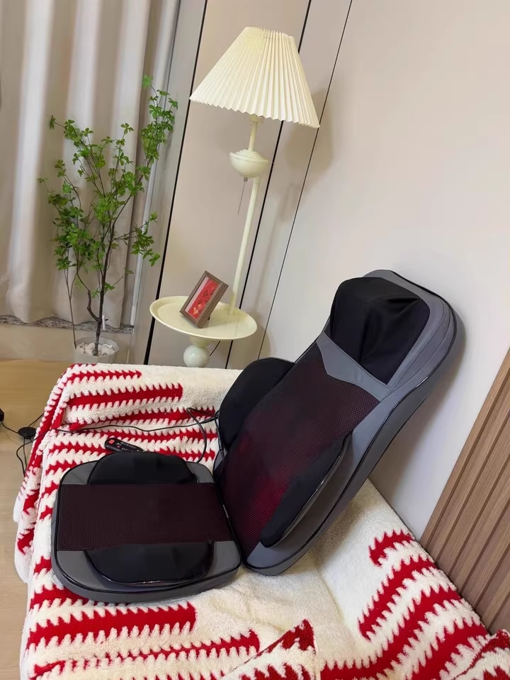 2026 Home Car Chair Cushion Kneading Vibration Massage Seat Cushion Shiatsu Neck and Back Massager Body Massage Back Pain Relief