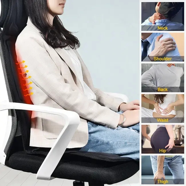Portable Electric Foldable Heating Vibration Car Home Massage Seat Cover Cushion