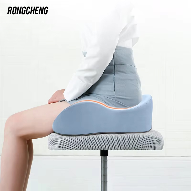 RC New Design Orthopedic Memory Foam Gel Infused Oblong Lumbar Support Coccyx Car Seat Cushion Sciatica Pain Relief Removable